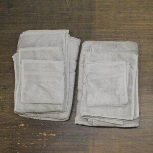 510 Design Turkish Cotton 6-Piece Towel Set 5DS73-0234 Gray Standard